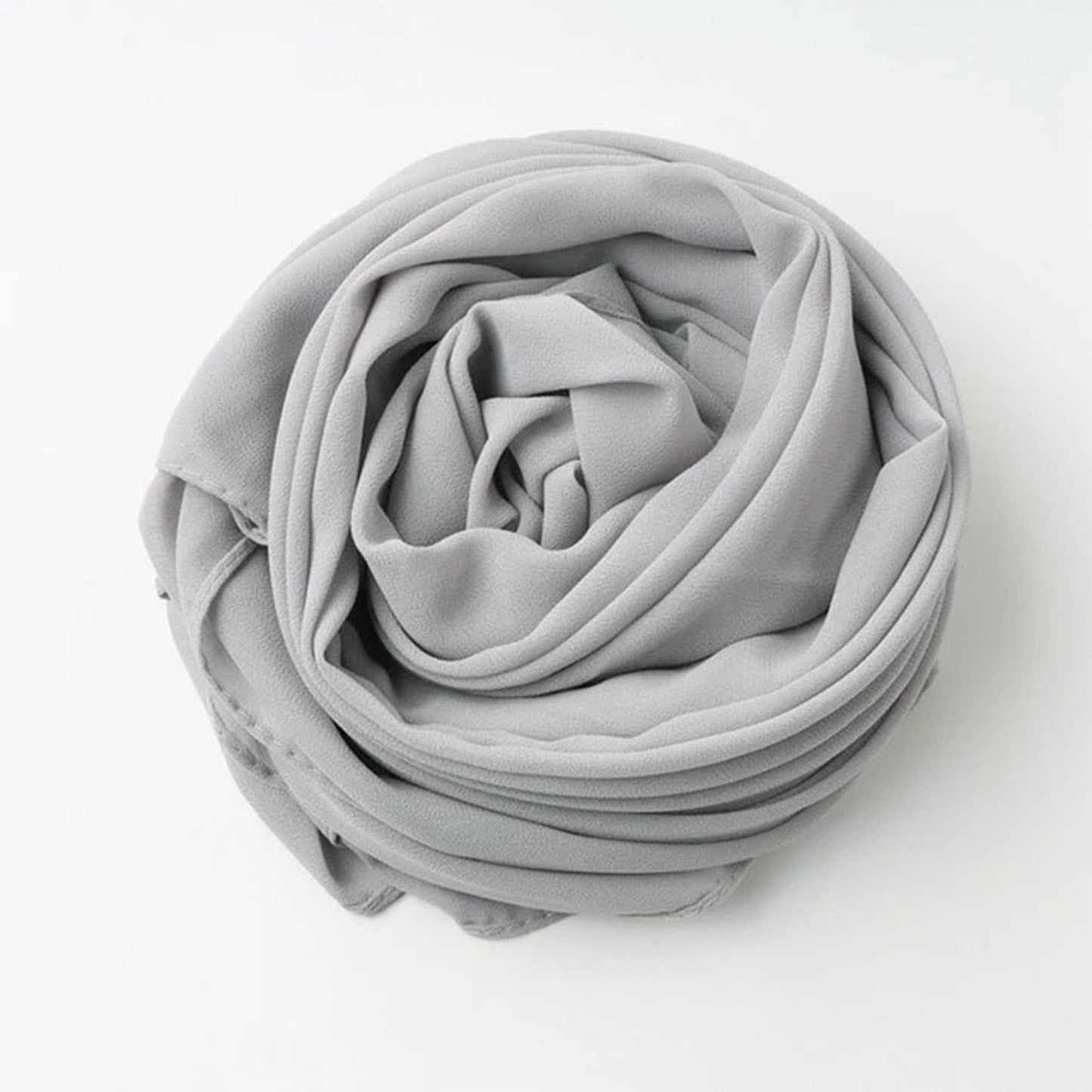 Ash Gray Georgette Chiffon Hijab