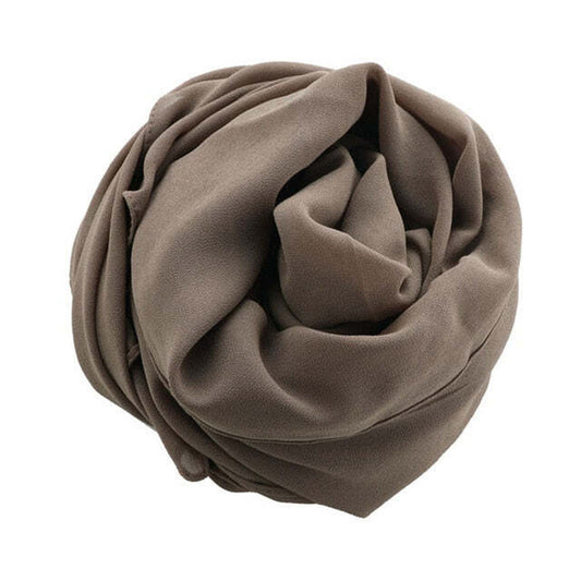 Gray Georgette Chiffon Hijab